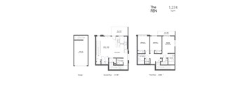 the floor plan of the fen floor plan apartments