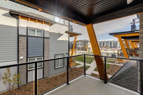 the preserve at ballantyne commons apartment balcony and city views