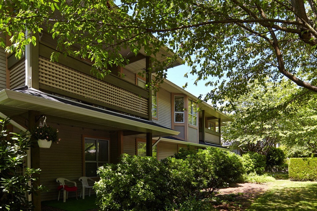 a picture of a house with trees in the foreground