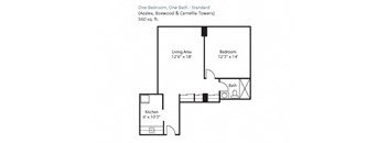 One Bedroom, One Bath - Standard