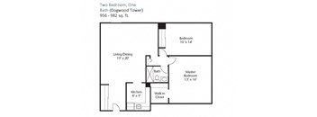 Two Bedroom, One Bath