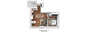 1 bed 1 bath A at The Bryn - 5600 N Sheridan Rd Apartments, Illinois