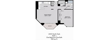 1 Bedroom / 1 Bathroom / Tier 1