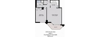 1 Bed / 1 Bath / Tier 3