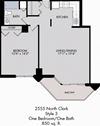 1 Bed / 1 Bath / Tier 3 1 Bed / 1 Bath / Tier 3