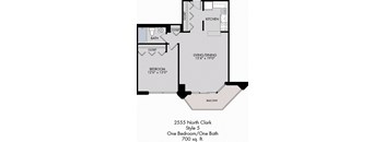 1 Bed / 1 Bath / Tier 5