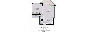 1 Bed / 1 Bath / Tier 6