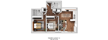 2 bed 2 bath A at The Bryn - 5600 N Sheridan Rd Apartments, Chicago, IL, 60660