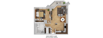2555 North Clark Layout 4 Floor Plan