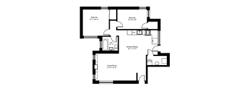 Two Bedroom One Bath