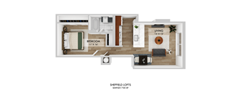 Sheffield Lofts Simplex Floor Plan