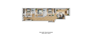Harry Frank Building Two Bedroom Floor Plan