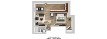 The Deming 508-GS Floor Plan