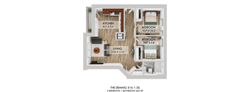 The Deming 516-1-3S Floor Plan