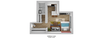 Sheridan Glen Studio Floor Plan