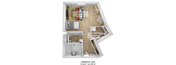 Sheridan Lake Studio Floor Plan