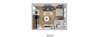 Dakin Court Studio Floor Plan