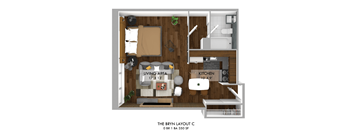 The Bryn Studio Floor Plan