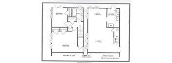 A black and white image of a floor plan for a type C apartment.