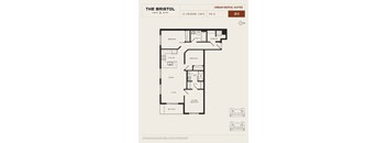 A diagram of a floor plan for a suite in The Bristol hotel.