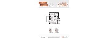 A floor plan for a Type A2 studio apartment with one bedroom and a total of 559 square feet.
