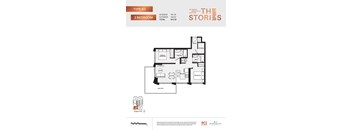 A floor plan for a Type B3 2 Bedroom apartment at South Station.