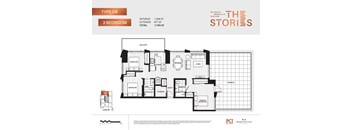 A floor plan for a Type C6 3 Bedroom property at South Granville Station.