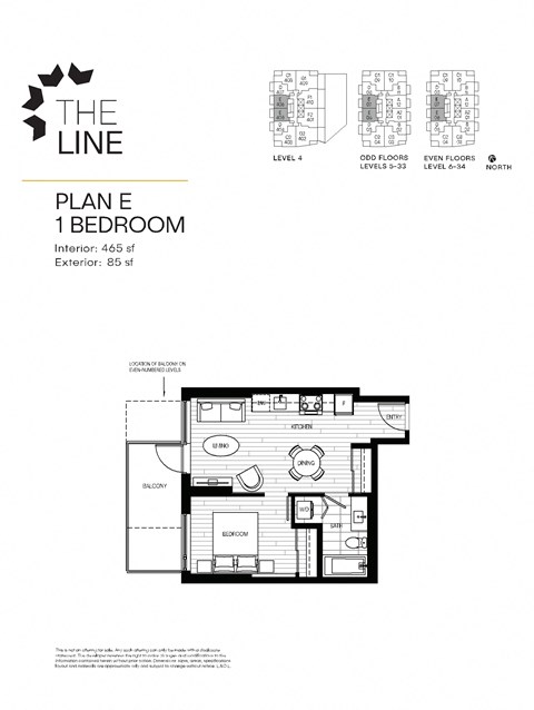 The Line 1 Bed Plan E