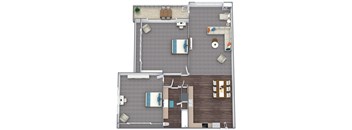 Astoria, 2 bedroom residence at Vancouver Pointe