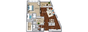 Narberth 1 bed+den 55+ apt at Canvas Valley Forge.