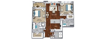 Rosemont 55 plus apt floor plan in King of Prussia Town Center