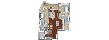 Skippack 2 bedroom apartment style at Canvas Valley Forge.