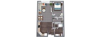Marshall, 1 bedroom residence at Vancouver Pointe