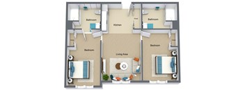 2 bedroom senior apartment in Reno, NV