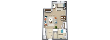 Senior studio apartment in Reno, NV
