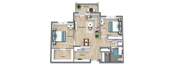 2 bedroom 55 plus apartment in Utica, NY