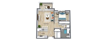 1 bedroom retirement home apartment in Utica, NY