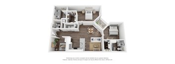 2 bedroom luxury apartment with 2.5 baths at The Atwater at Nocatee