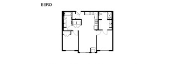 the floor plan of the eero apartments