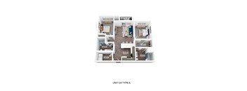 the unit cs floor plan  unit cs type a
