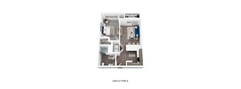 a 1 bedroom floor plan  unit a