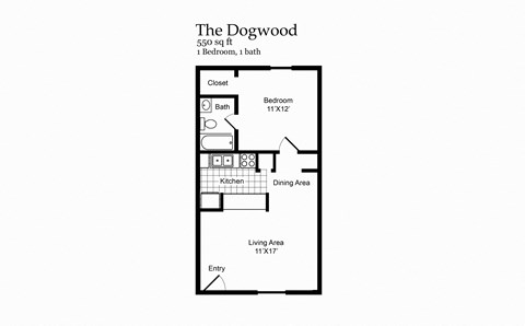 1bd Floor Plan