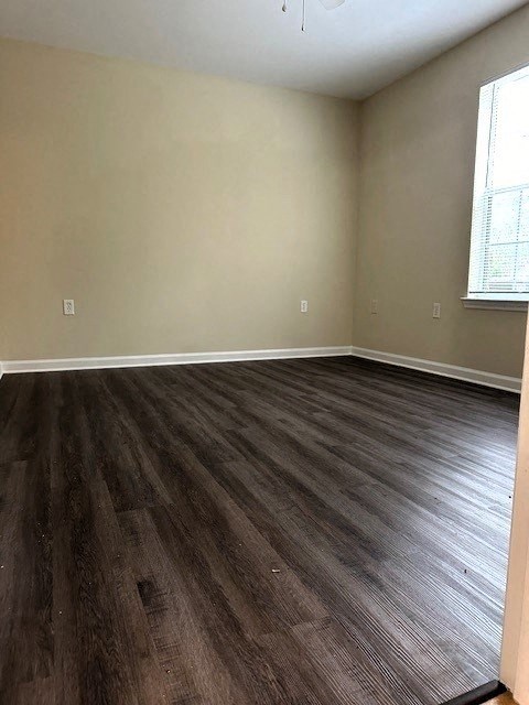 2 bedroom, master bed with LVP flooring