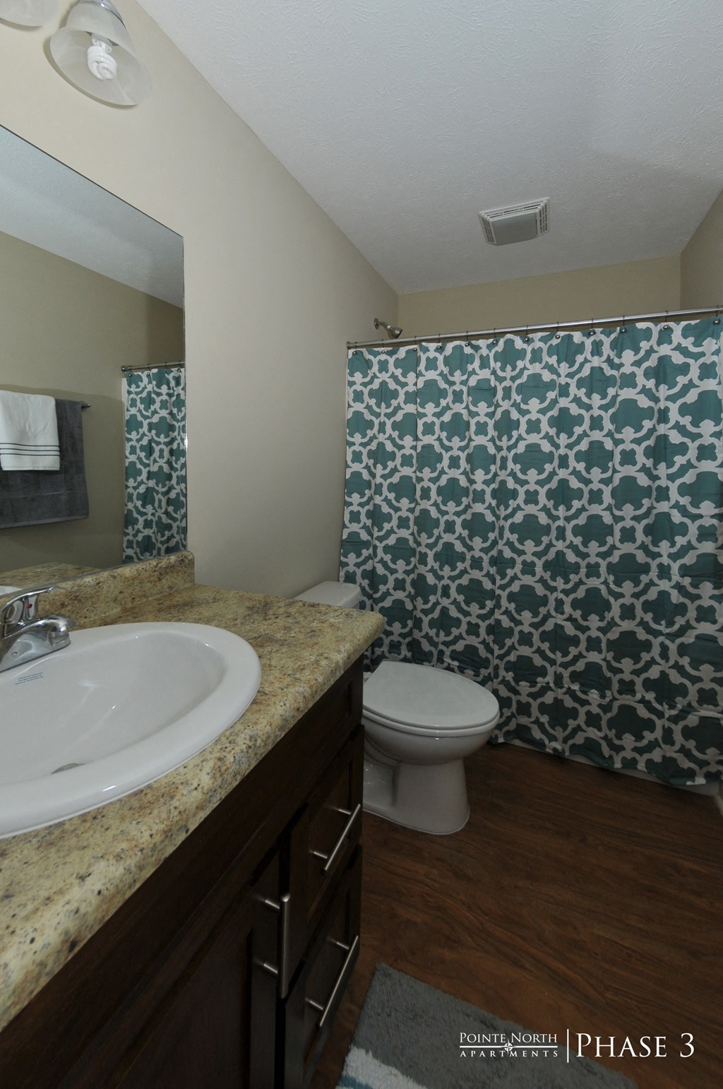 a bathroom with a toilet and a sink and a mirror