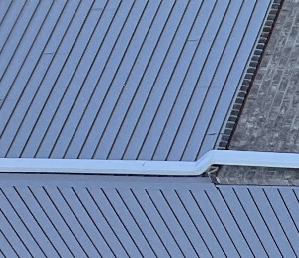 a view of a building from the top of it