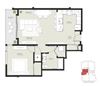1.0A (1 bed 1 bath)