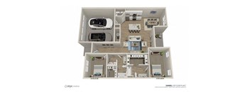 a floor plan of a 3 bedroom 2100 sq ft house