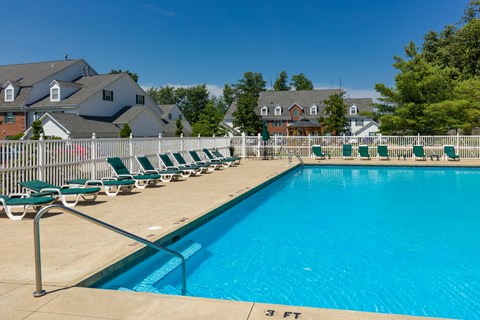 A swimming pool with a depth of 3 feet.