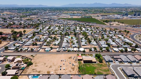 Aerial view of Paradise Groves