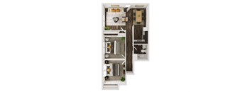 bedroom floor plan | apartments in pittsburgh pa | the alden